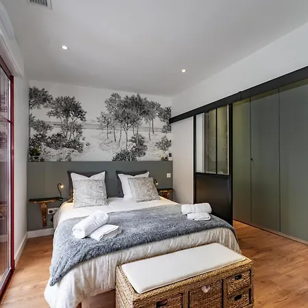 Arcachonnaise Art Deco Avec Acces Prive A La Plage Tatil Evi